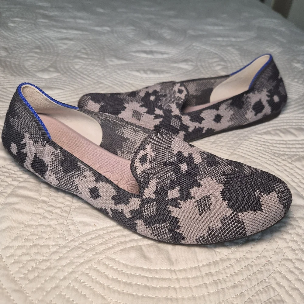 VGUC Rothy’s Botanicamo Grey Loafers Retired 7